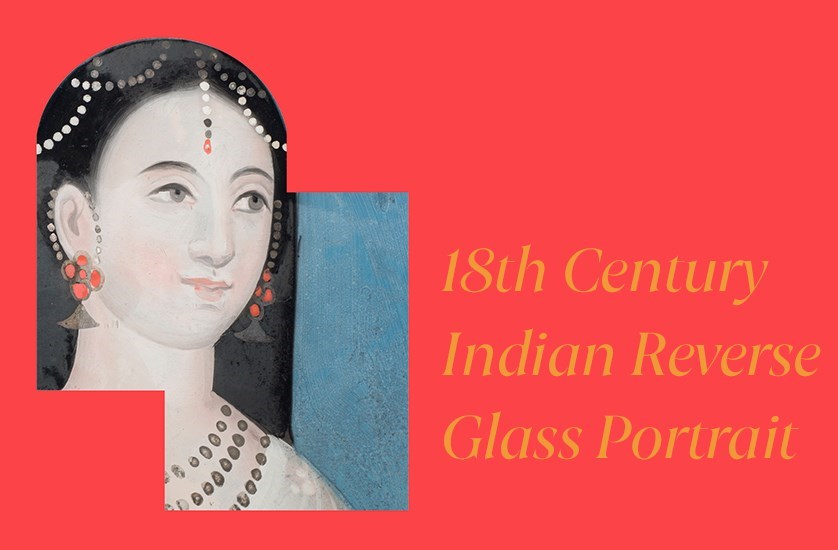 Mastani Of Bhaji Rao 18Th Century Reverse Glass Painting